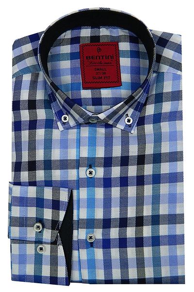 Bentini Cămașă în carouri slim fit pentru bărbați Bgl-st00089