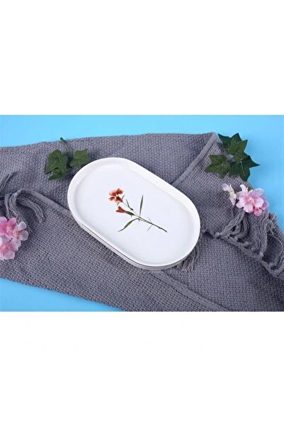 Marka Lavander 21x10 Cm Kayık Kırmızı Çiçek