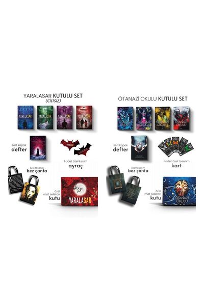 Ephesus Yayınları KUTULU 8 KİTAP CİLTSİZ MARAL ATMACA SETİ YARALASAR+ÖTANAZİ OKULU SERİSİ (BEZ ÇANTA DEFTER HEDİYELİ)