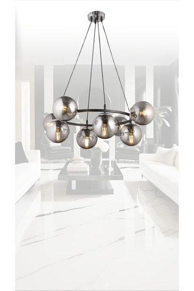 RONİSU AYDINLATMA Violet 8'Li Avize