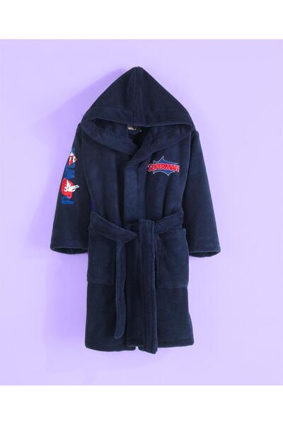 Warner Bros Superman Welsoft Çocuk Bornozu-5/6 Yaş