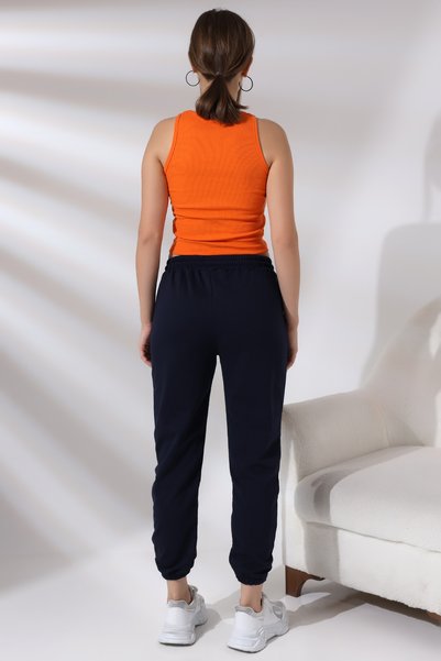 Flyboard Pantaloni de trening cu buzunare și manșete elastice 21473 Bleumarin