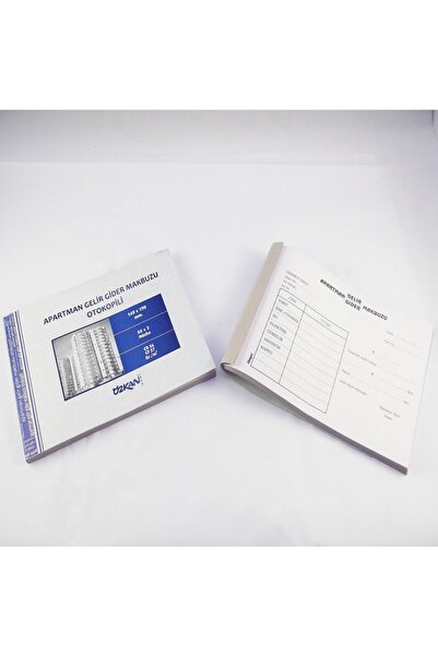ÖZKAN Apartman Gelir Gider Makbuzu Otokopili 12 Adet