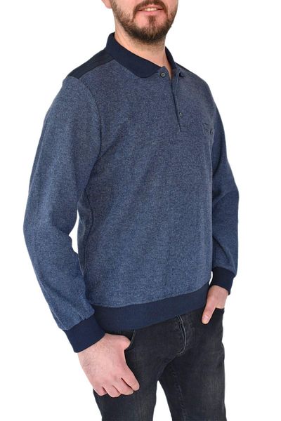 DYNAMO Men's Large Size Polo Collar Sweat 6003-1 Bt Bgl-St02306