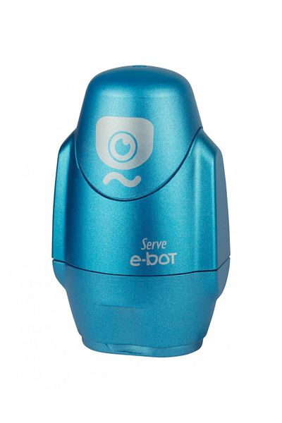 Serve E-bot Eraser Pencil Sharpener Μεταλλικό Μπλε