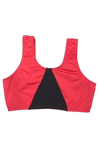 MİRASWİM GIRL'S SHORTS SUIT SWIMSUIT COLOR: RED-BLACK