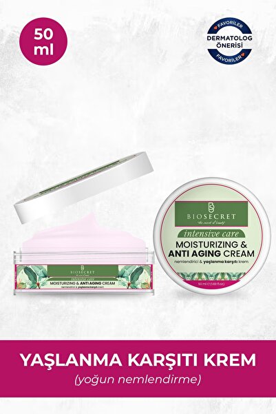 Yaşlanma Karşıtı Krem Yoğun Nemlendirme 50ml Anti Aging Cream Bio65