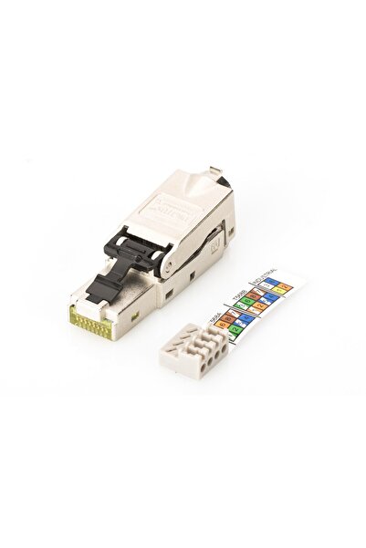 Genel Markalar Zırhlı/shielded Saha Tipi Rj45 Konnektör, Awg 22-27, 10 Gbit Ethernet, Poe , Toz Koruma Kapa