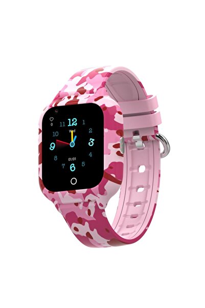 SMART BEST Btk Kayıtlı Akıllı Kız Çocuk Saati Kamuflaj Wiki 4g Sim Kart Deste...