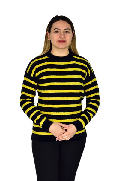 Liliyana Women's Striped Soft Sports Knitwear Sweater BGL-ST03366