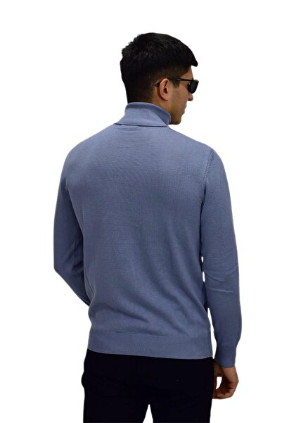 Raymons Чоловічий спортивний светр з рибальським коміром R22507 BGL-ST03177