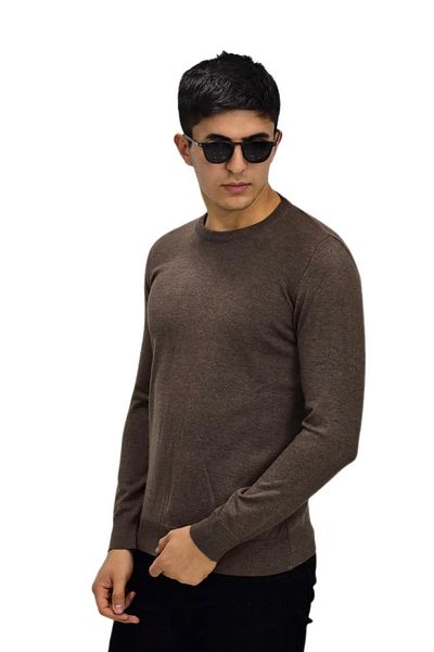 Raymons Мъжки спортен пуловер с кръгло деколте R22920 BGL-ST03182