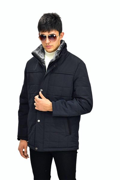 DYNAMO Men's Sports Collar Fur Coat M3317 BGL-ST03236