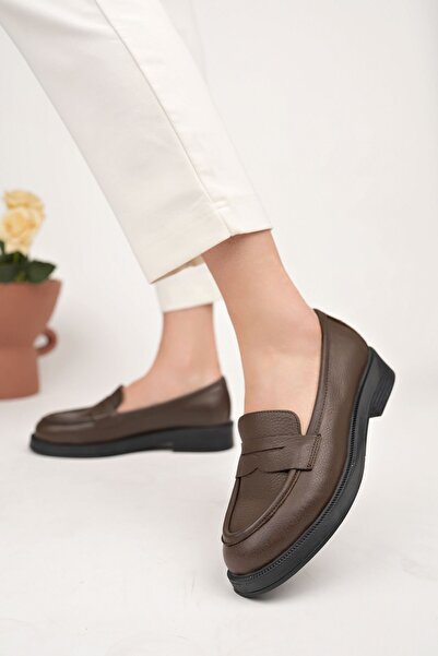 GNS Shoes Brown Women's Shoes Loafer
