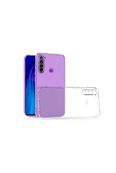 Fibaks Redmi Note 8 Kılıf Kamera Korumalı Yumuşak Şeffaf Ince Süper Silikon