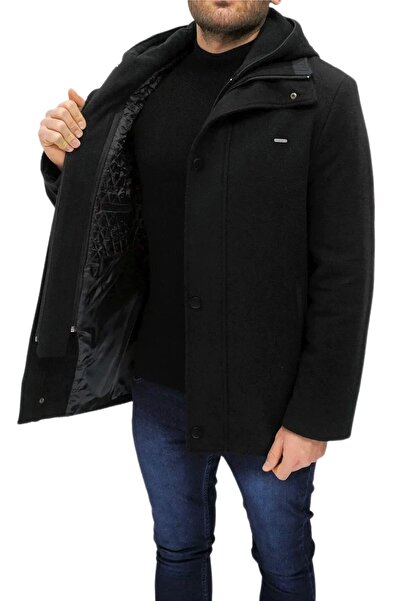 DYNAMO Ανδρικό παλτό με κουκούλα μεγάλου μεγέθους 9040 BGL-ST03248