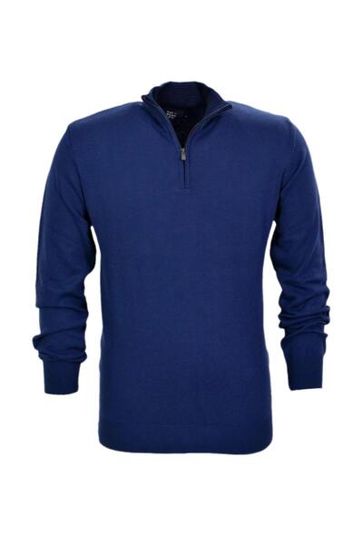 Raymons Чоловічий спортивний светр з прямим коміром на блискавці R22949 BGL-ST03181