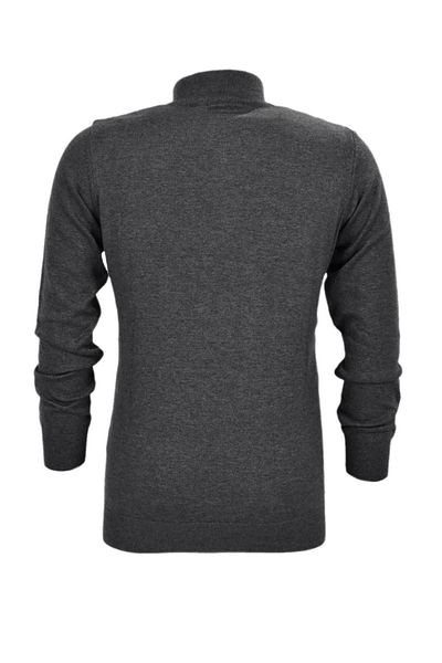 Raymons Men's Sports Straight Zip Collar Sweater R22949 BGL-ST03181