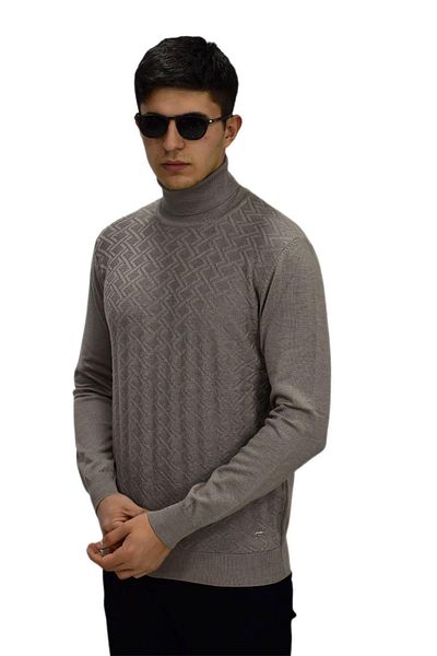 Raymons Men's Sports Turtleneck Sweater R22507 BGL-ST03177