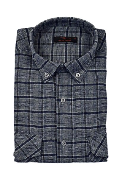 rasstmen Чоловіча бавовняна зимова сорочка з двома кишенями та клапанами BGL-ST03267