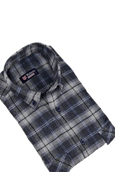 wolente Чоловіча бавовняна зимова сорочка з двома кишенями та клапаном BGL-ST03164