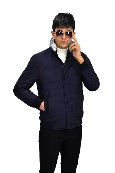 DYNAMO Men's Sports Plush Collar Coat M3096 BGL-ST03242
