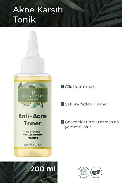 Biosecret Akne Karşıtı Sebum Kontrol Arındırıcı Tonik Antı Acne Toner 150ml B...