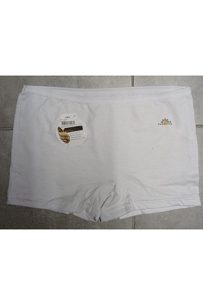 Papatya Women's White Modal 6-Piece Boxer Shorts