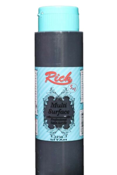 Rich Multi Surface Akrilik Boya 500 Cc 2238 Siyah