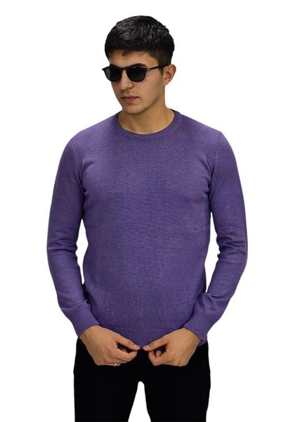 Raymons Мъжки спортен пуловер с кръгло деколте R22920 BGL-ST03182