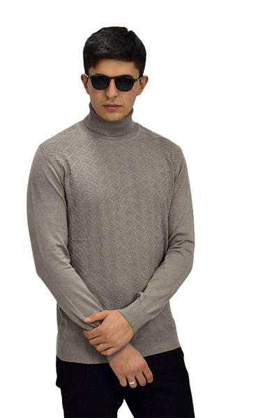 Raymons Men's Sports Turtleneck Sweater R22507 BGL-ST03177
