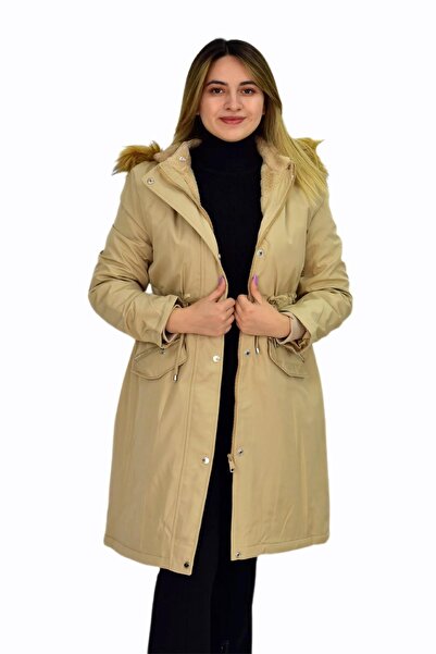ressam Women's Hooded Bondid Coat K3065 BGL-ST03289