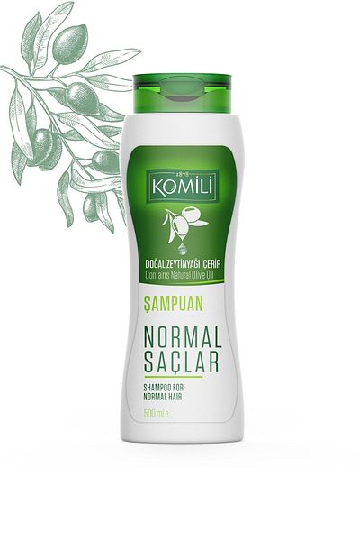 Komili Vegan Basic Care Shampoo - For Normal Hair, 500 ML