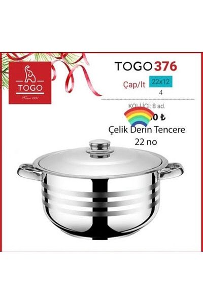 TOGO 376 Steel Pot 22 CM
