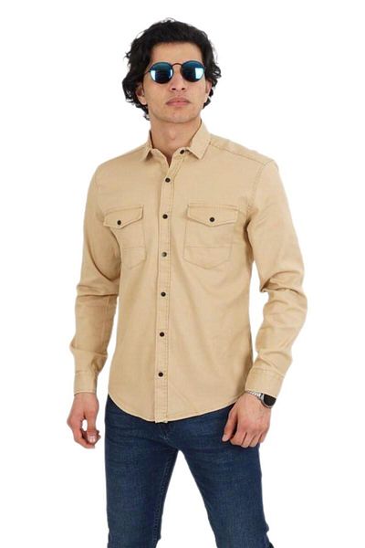 DYNAMO Men's Sports Shirt Silim Fit 9821 BGL-ST02720