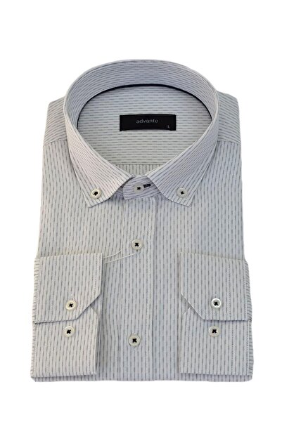 ADVANTE Чоловіча смугаста класична сорочка з довгими рукавами - Bgl-st03510