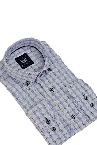 ADVANTE Чоловіча класична сорочка з довгими рукавами в клітинку BGL-ST03509