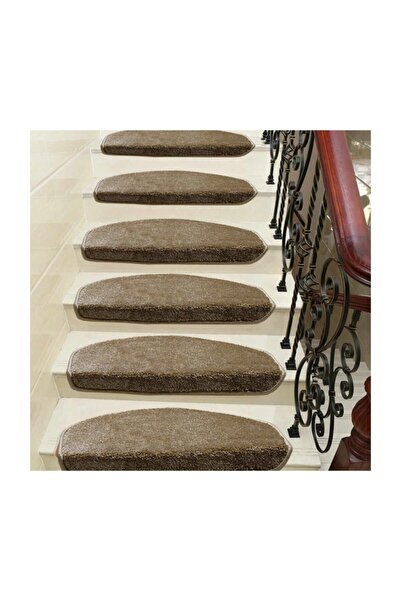 Stepmat Açık Kahve Kendinden Yapışkanlı Merdiven Basamak Paspası / Halısı