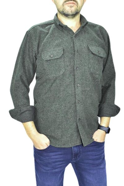 rasstmen Мъжка зимна риза Slim Fit с дълъг ръкав и двоен джоб Bgl-st01681