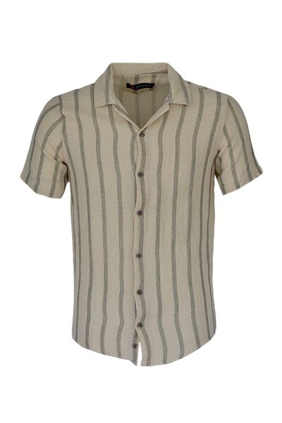 DYNAMO Men's Cotton Summer Short Sleeve Shirt 9627 BGL-ST03736