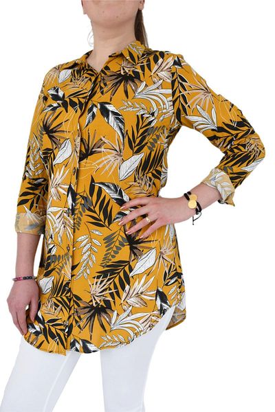 Nazal Women's Tunic Leaf Patterned Almira Bgl-st01095