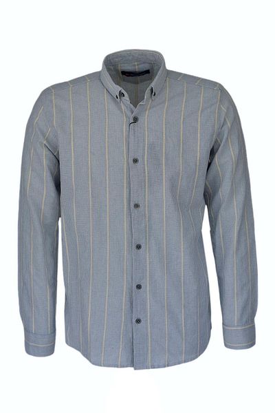 DYNAMO Men's Cotton Summer Long Sleeve Shirt 9628 BGL-ST03738