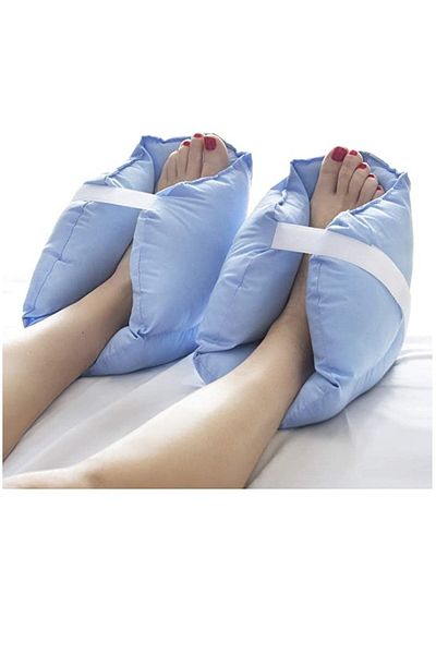 Devi Blue 1 Piece Heel Cushion - Protective Foot Pillow, for Wounds and Postoperative