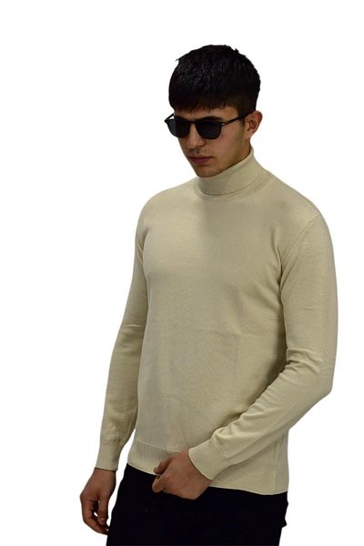 Raymons Men's Sports Straight Turtleneck Sweater R21010 BGL-ST03179
