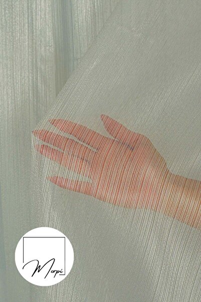 morpi Çizgili Tül Perde 1/3 Sık Pile