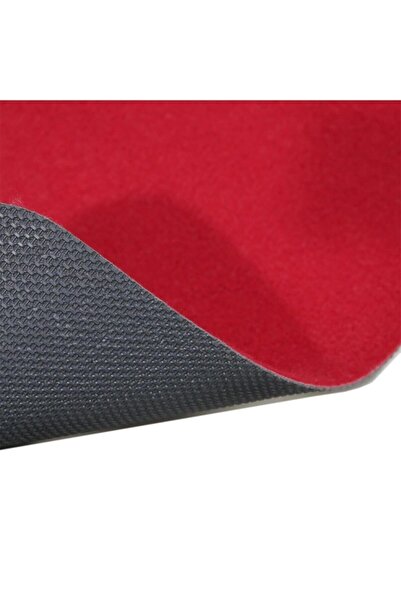 Stepmat Kırmızı Velür Kaymaz Tabanlı Merdiven Basamak Paspası / Halısı