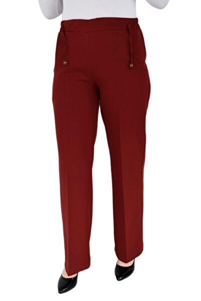 Nazal Women's Fabric Trousers Belt Elastic Sukuba Bgl-st02342