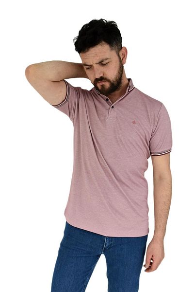 naykı Ανδρικό μπλουζάκι με λαιμόκοψη Polo Kagi 2355 BGL-ST02818