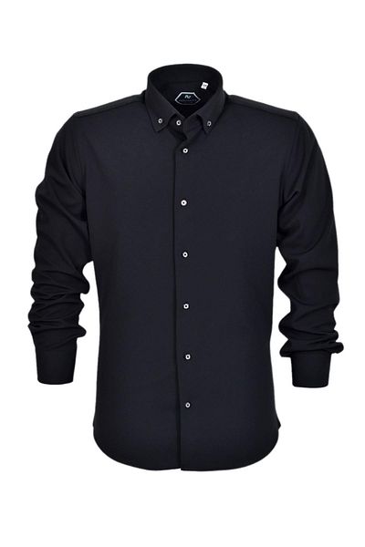 ADVANTE Men's Sports Jacquard Long Sleeve Shirt BGL-ST03445