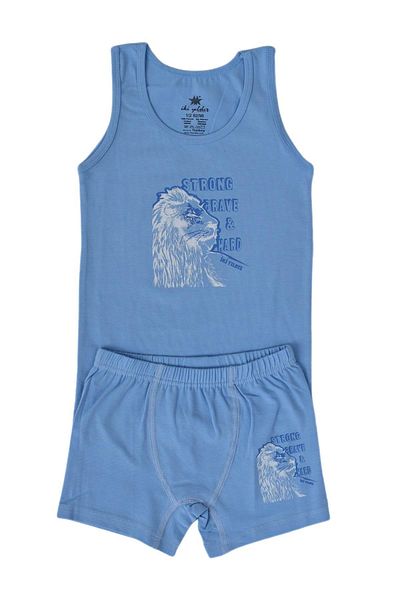 BAGLAN Boy's Lion Printed Athlete Boxer Suit 6046 BGL-ST03477